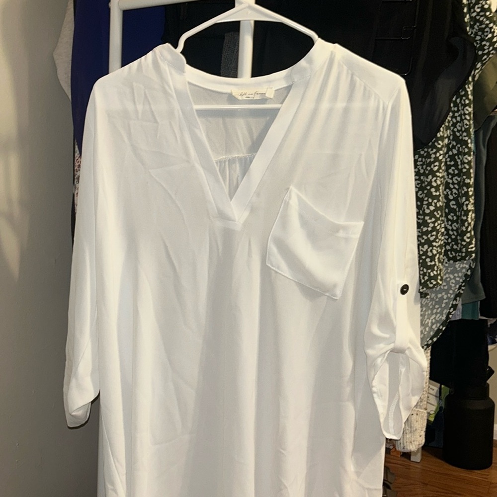 All in Favor Women’s White long sleeve